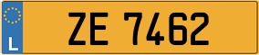 Trailer License Plate